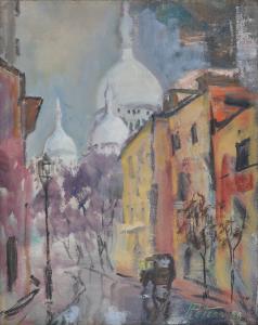 207 - untitled (1958) (Sacre Coeur/Montmartre) - 20"x16"