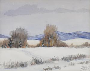 211 - "Winter Blue Ridge" (1974) - 11"x14"