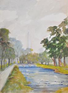 249 - untitled (Washington Monument) - 15"x11"